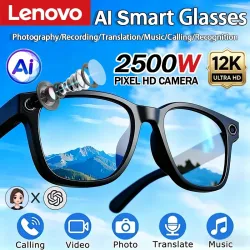 Lenovo 12K Smart AI Brille 2500MP Übersetzung Bluetooth-Gesprächsaufzeichnung Musikwiedergabe Kartensteckplatz Smarte Sonnenbrille