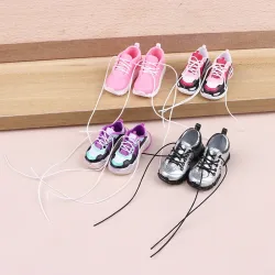 3,5 cm lange Sportschuhe, Stiefel, Turnschuhe für 1/6 Puppen, Anziehzubehör, DIY-Puppenhaus-Requisiten.