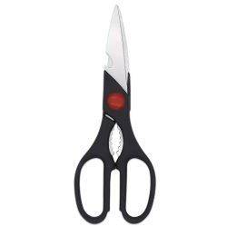 Funktioneller, aufwandsparender Griff aus Edelstahl, Küchenschere, Huhn, Knochen, Fisch, Walnuss, Clip, Flaschenöffner, Mehrzweck-PP
