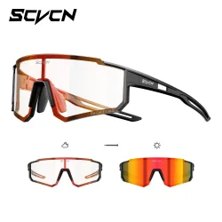 SCVCN Photochrome Sonnenbrille Outdoor Sport Fahrrad Radfahren Gläser Mann MTB Klettern Gläser Frauen Fahren Fahrrad Brillen Neue