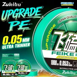 ZUKIBO Marke FEIKE ? Grüne, ultradünne, geflochtene Multifilament-PE-Schnur, 1000 m, weiche, starke Angelschnur, bissfest, verschleißfest