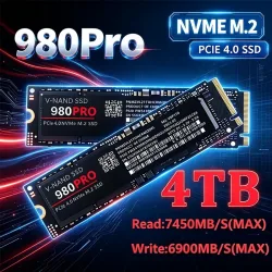 980 Pro M2 2280 NVMe Hochgeschwindigkeits-SSD-Festplatte 1/2/4TB Option, Hohe Lese- und Schreibgeschwindigkeit, Solid-State-Laufwerk Perfekt für PS5 Gaming Mac