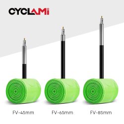 CYCLAMI TPU-Material Ultraleichter Fahrradschlauch 700C 18 32 Rennrad-MTB-Fahrradreifen 45 65 mm Länge Französisches Ventilreifen-Reparaturwerkzeug