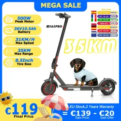 M365PRO/M365 X1 Elektroroller 36V 10,5Ah 500W Motor 35KM Reichweite 31KM/H 8,5 Zoll Vollgummireifen Faltbarer Smart-App E-Scooter