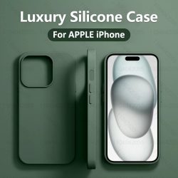 Luxuriöse Flüssigsilikon-Handyhülle für APPLE iPhone 11, 13, 12, 14, 15, 16 Pro Max Hüllen für iPhone 15 Plus, stoßfeste Schutzabdeckung