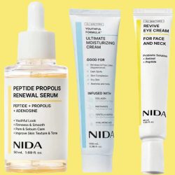 NIDA Propolis Peptide Rejuvenation Gesichtsserum Hautbarriere Double Repair Serum Straffende und glättende Creme Gesichtspflegeset