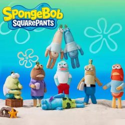 Kawaii SpongeBob Merchandise Bewohner von Beechburg Hässlich Niedliche Hässliche Fisch-Plüschfigur Blindbox Schlüsselanhänger Dekoration Süße Lustige Geschenke