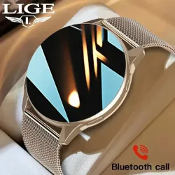 LIGE Neue Smartwatch 2026 Kabelloses Laden Anpassbares Zifferblatt Smartwatch Bluetooth-Anruf Smartwatches für Männer und Frauen Fitness-Armband
