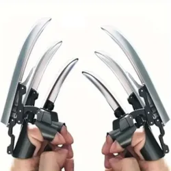 3 stücke/6 stücke Lustige Anime Cosplay Wolf Krallen Finger Tragen Versenkbare Kunststoff Krallen Coole Falten Mechanische Finger antistress Spielzeug