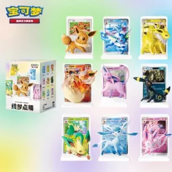 Neue Original PKM PTCG Karten-Illustrationsfiguren-Kollektion Vol.3 Serie Eevee's Figuren-Set Sammel-Spielzeug Überraschungs-Modell