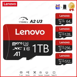Lenovo Hochgeschwindigkeits-Speicherkarte 1 TB Cartao De Memoria 512 GB Micro-SD-Karte 256 GB Klasse 10 TF-Flash-Karte für Telefon, Tablet, UAV NEU