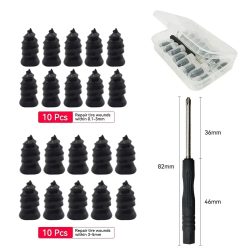 21-10PCS Vakuum Auto Reifen Reparatur Gummi Nagel Set Universal Reifen Schraube Tubeless Reparatur Werkzeuge Zubehör Kit für motorrad Lkw