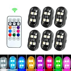 Drahtlose Licht Flugzeug Flugzeug Hubschrauber Warnleuchten RGB Led Strobe Lichter Motorrad Lichter LED-Blitz mit USB Lade