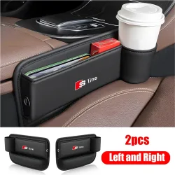 Auto Sitz Lücke Lagerung Box Auto Sitz Seite Schlitz Orgianizer Für Audi Sline A1 A2 A3 A4 A4L A5 RS RS3 RS4 RS5 RS6 R8 S1 S2 S3 S4 S5