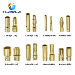 2mm 3mm 3,5mm 4mm 5mm 5,5mm 6mm 8mm RC Batterie Vergoldet Bullet Bananen Stecker Hohe Qualität Männlich Weiblich Bullet Banana Stecker