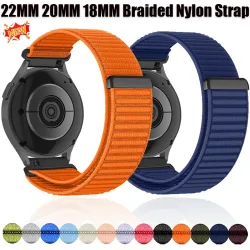 18/20/22mm Geflochtenes Nylon-Armband für Huawei Watch GT7/6/5/4 46mm 41mm Armband für Garmin Forerunner 70 170 55 165 970 570 965 265