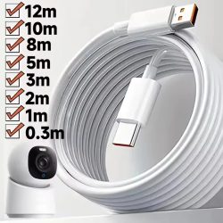 Extra langes Micro-USB-Verlängerungskabel 10M 5M 3M 2M 1M Typ-C-Anschluss Universelles Datenkabel für Xiaomi Samsung Kamera PS5PS4