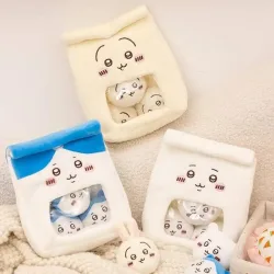 keeppley, 20 cm Neueste Tasche mit Snacks Kleine Acht Kawaii Gefüllte Plüschtier Puppe Cartoon Anime Süßes Geschenk für Kinder Lustige Puppe Weihnachten