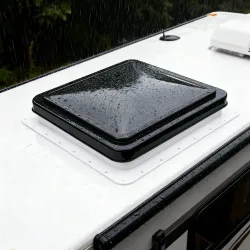 NONE, 42 x 42 cm RV-Dachventilator, Oberlicht, quadratisch, Wohnwagen-Dach, Push-Pull-Fenster, Wohnmobil, Wohnmobil, Heimlüftung, Abluftventilator mit Insektennetz
