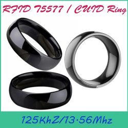 RFID Smart Ring NFC Wiederbeschreibbarer Token 13,56 MHz 1K S50 CUID Gen2 Klonschlüssel 125 kHz T5577 Veränderbares Tag IC ID Kopierabzeichen
