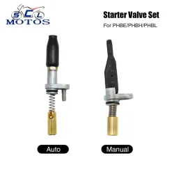 Sclmotos ? manuelles/automatisches Zug-Choke-Montage-Starterventil-Set für Dellorto PHBE PHBH PHBL 125 PS Motorrad-Vergaser-Vergaser