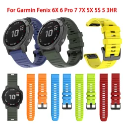 Für Fenix 6 Pro 7 5 Plus 22 20 26mm Armband Silikon QuickFit für Garmin Fenix 6X Pro 7X 5X 6S 7S Forerunner 935 945 3HR Armband