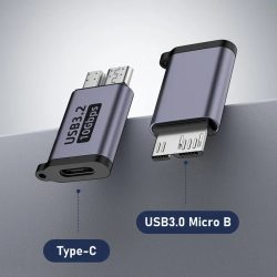 Micro B USB C 3.0 Stecker auf Typ C Buchse Adapter Typ-C USB3.0 Micro B Stecker für externe Festplatte Festplatte HDD Kabel Adapter