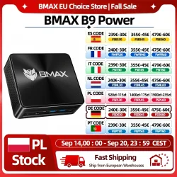 BMAX B9 Power Mini-PC Intel Core i9-12900H 14 Kerne Max. 5,0 GHz 24 GB RAM 1 TB SSD WiFi 6 Bluetooth HDMI USB