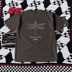 National Geographic Dragonfly T-Shirt Why Am I So Fly Graphic Unisex S-4XL Sommer Neues Damen Vintage T-Shirt
