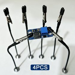 Löthilfe mit starkem Magnetfuß, flexiblen Armen und Leiterplattenhalter für Elektronikreparaturen ? Krokodilklemmen-Lötwerkzeug