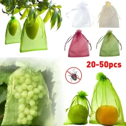 20-100 stücke Erdbeere Trauben Obst Wachsen Taschen Netting Mesh Gemüse Pflanzen Schutz Taschen Für Schädlingsbekämpfung Anti-vogel garten Werkzeuge