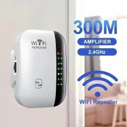 KEBETEME, 300Mbps WIFI Repeater Remote Wi-Fi Verstärker 802,11 N WiFi Signal Booster Netzwerk Verstärker Für Home/Office Wireless Repeater