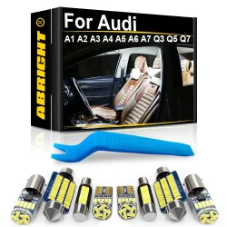 Auto LED Innen Licht Canbus Für Audi A3 8P 8V 8L A4 B5 B6 B7 B8 A5 8T A6 C5 C6 C7 A7 A8 D2 D3 A1 8X A2 Q3 Q5 Q7 Zubehör