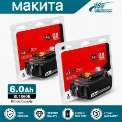 100% Original 6AH für Makita BL1860 18V Akku-Elektrowerkzeuge Li-Ionen-Ersatzakku LXT BL1850 BL1840 für 18V Schrauber mit BMS 18V