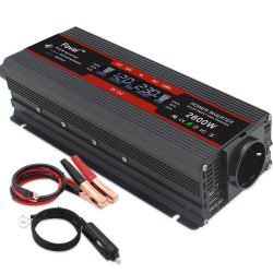 Stromwechselrichter 1500W/2000W/2600W/3000W LCD-Display DC 12V zu AC 220V Solar 2 USB Auto-Transformator EU-Steckdose Modifizierte Sinuswelle 50Hz