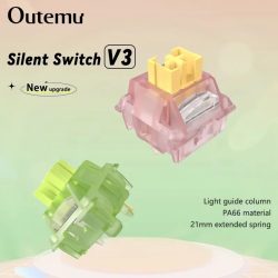 Outemu Silent Peach V3-Schalter Mute Lemon V3-Schalter Mechanische Tastatur Linear Tactile 5-poliger Hot-Swap Pre Lubed PA66 POM-Schalter