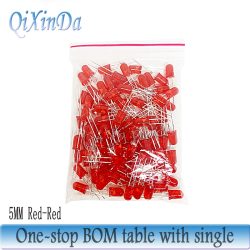 Neues 3 mm 5 mm LED-Dioden-Sortiment-Set, Weiß, Grün, Rot, Blau, Gelb, Orange, F3, F5, LEDs, Leuchtdioden, elektronisches Kit