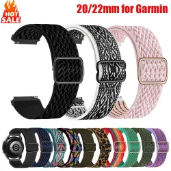 20/22mm Nylon-Elastikarmband für Garmin Forerunner 255 265 970 165 55/Active 6 5 Band Armband Correa Venu 4 45mm/Vivoactive 5