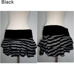 2026 Y2K Sexy Gestreifter Farbblock-Minirock für Damen Koreanischer Japanischer Streetstyle Nischen-Vielseitiger A-Linien-Modeschleier