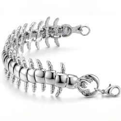 Y2k Armband Totenkopf Skorpion Tausendfüßler Vintage Punk Armband Gotischer Dornen-Manschettenschmuck für Frauen