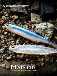 6/7/8 Stück neue Ravencraft ?Mad-Fin? bleifreie Angelgruppe, weicher Köder, sinkender Angelköder, 68/81/94 mm, künstlicher feiner Barschköder