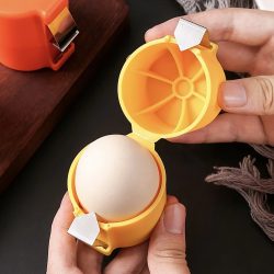 3er-Set/1 Stück Edelstahl-Eierschalen-Separator ? Schneller Schäl- und Eigelb-Trenner, langlebiges Küchen-Backzubehör mit griffigem Design