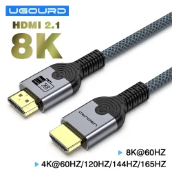 HDMI2.1-Kabel, Kupferdraht, Kernkabel, 8K bei 60 Hz, HDR, 4K bei 240/160/144/120/60 Hz, UHD-Ultra-High-Definition-Videokabel, 5 m, für Laptop-TV
