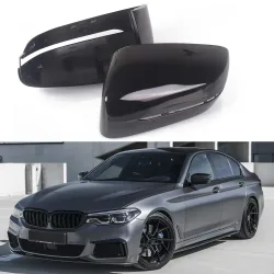 LHD Carbonfaser-Seitenspiegelabdeckung für BMW 3 5 7 G11 G20 G21 330i 330d 340i G30 G31 530d 530i 520d 525i G32 2019 2020