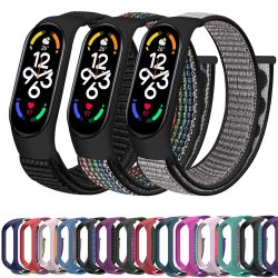 Nylons ch laufe für Xiaomi Mi Band 7-7 NFC Smartwatch Armband Sport Miband7 Correa Ersatz Armband Smart Band 7 6 5 4 3 Riemen
