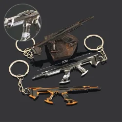 9 cm Valorant Gun Schlüsselanhänger Kuronami No Yaiba Vandal Legierung Schlüsselanhänger Spiel Peripheriegeräte Schultasche Mini Gun Anhänger Zubehör Geschenke