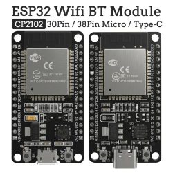 ESP32 Entwicklungsboard 2,4G WLAN Bluetooth-Modul 30-Pin 38-Pin CP2102 Micro Type-C Ultra-Niedriger Stromverbrauch Dual-Core ESP-32