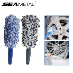Seametal Autorad Reifen Felge Reinigungs bürste tragbare Plüsch Auto Radnabe Bürste Wasch werkzeug Auto Detail lierung Pflege Stauben tfernungs bürste