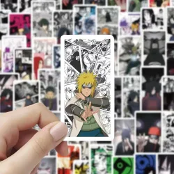 60 Stück Naruto Manga Aufkleber-Set, Klassische Anime-Charakter-Sticker für Laptop, Wasserflasche, Tagebuch, DIY-Dekoration