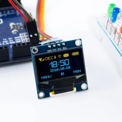 0,96 Zoll OLED-Display-Modul I2C IIC 128 x 64 SS - D - 1306 3,3 V-5 V Blau/Blau Gelb/Weiß für Arduino ESP32 ESP8266